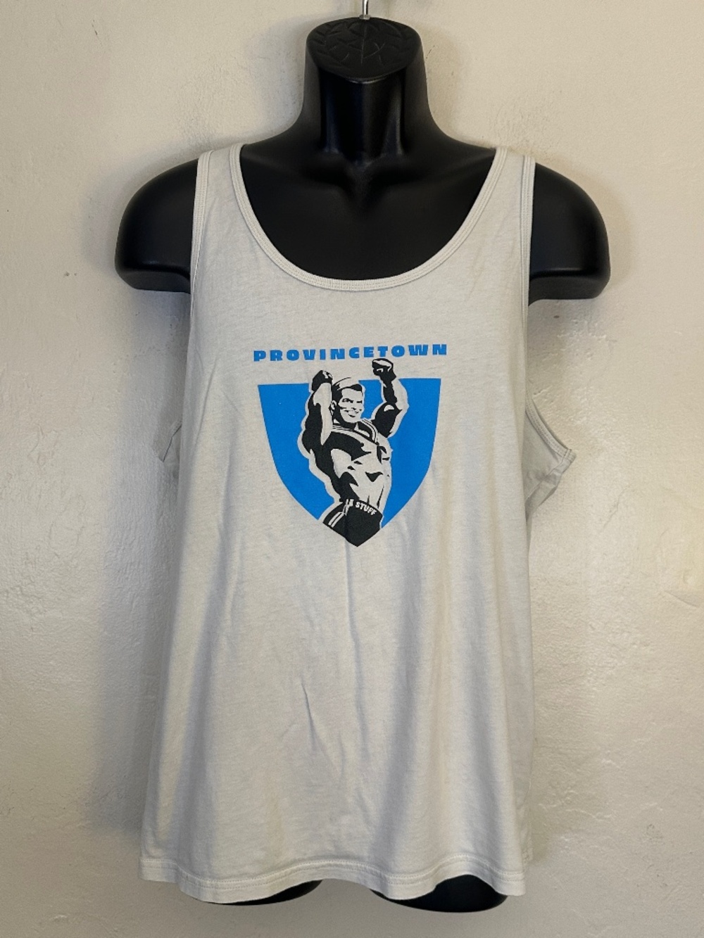 Chris Lopez Provincetown Tank Top Medium Gently worn 100% cotton 21" armpits